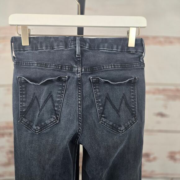 Mother High Waisted Looker Ankle Fray Jean Blackbird Size 26 - Picture 5 of 8